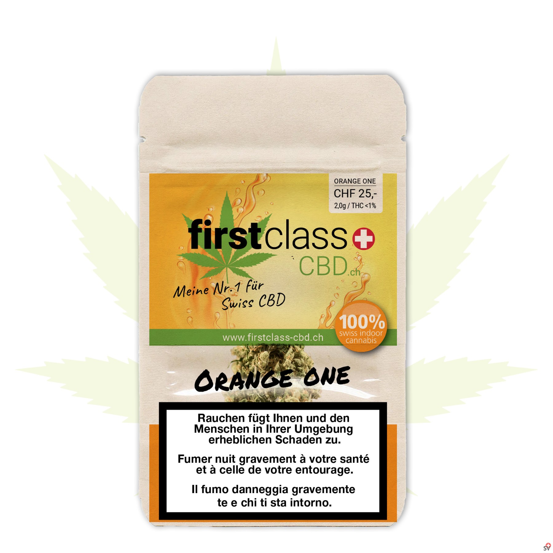 First Class CBD - box - INDOOR CBD "Orange One" - 2g