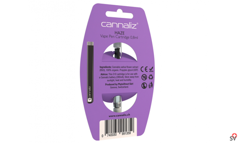 Cartouche Cannaliz « HAZE » 7% CBD (Phyto-Inhalation) b ack