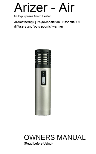 Arizer Air User Manual